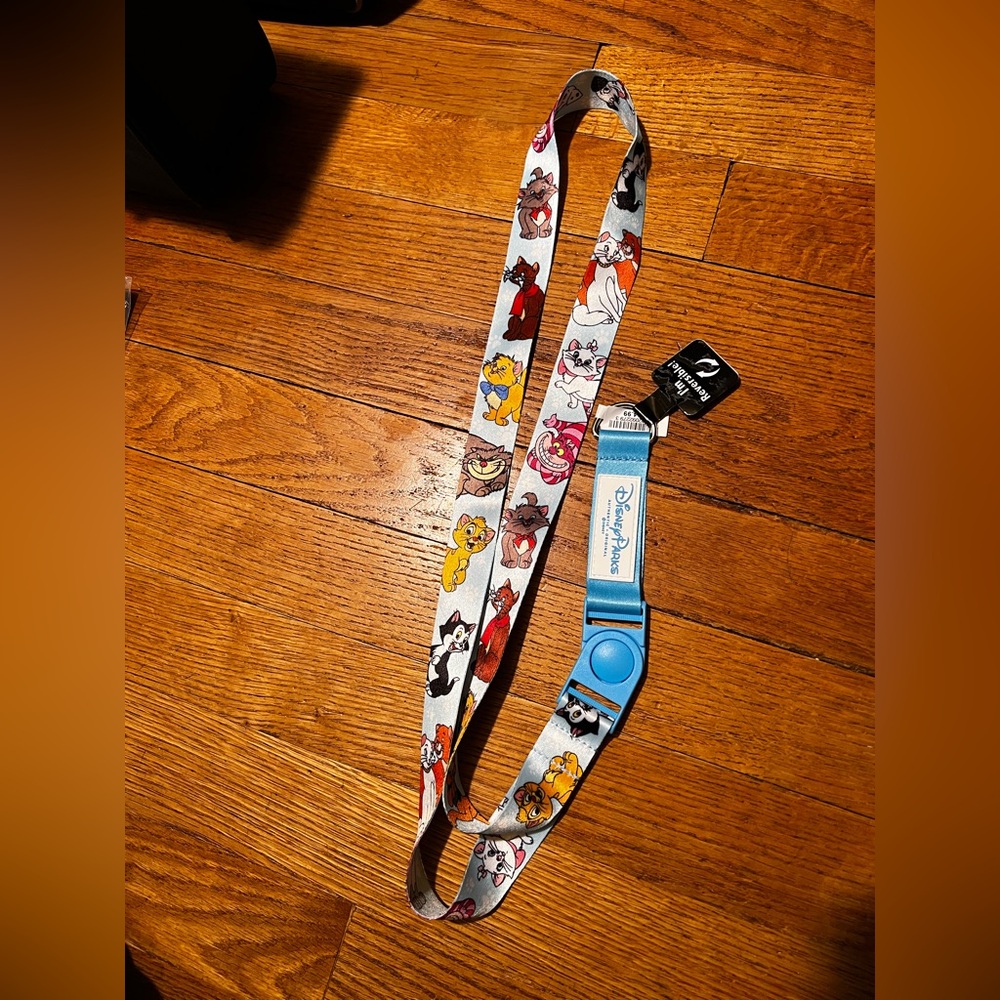 Disney cat and dog Character pin Lanyard